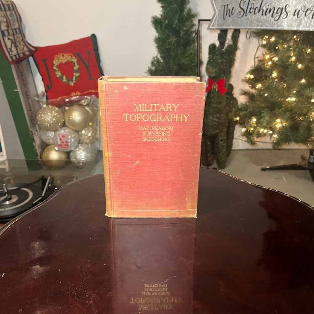 Red Military Topography Book